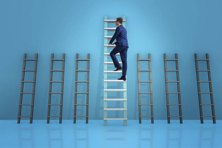 职业发展概念与不同的梯子
