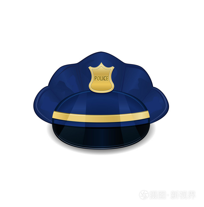 警察帽子图标
