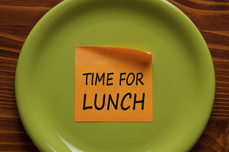 午餐概念的时间图片