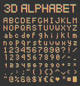 复古风格的像素字体, 砖块类型