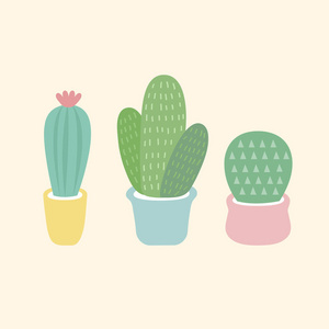 植物粉彩色彩插图