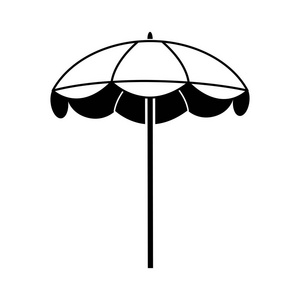孤立的伞图标