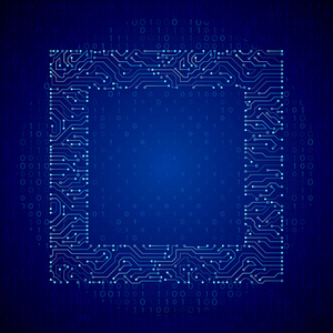 高科技技术蓝色背景纹理