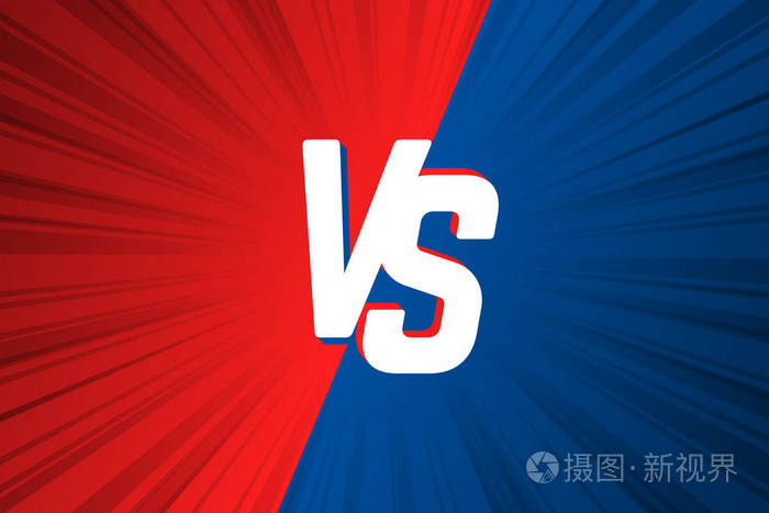 与 漫画风格的竞争背景 vs 字母
