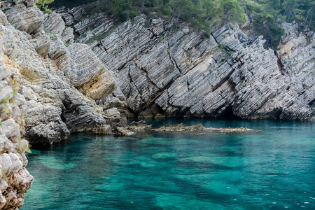 Petrovac 黑山度假村的海景色