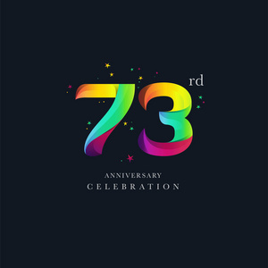 第七十三周年纪念标志设计, 73 号图标矢量模板