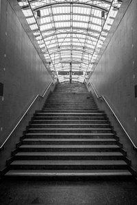 捷克共和国布拉格火车站楼梯