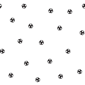 足球无缝模式。矢量图
