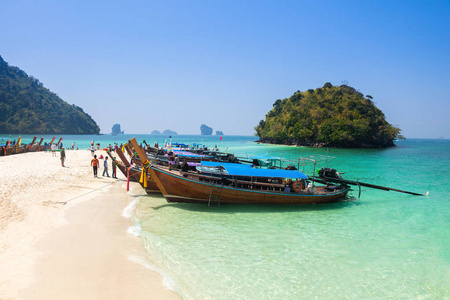 泰国普吉岛和甲米之间的压转运岛海滩