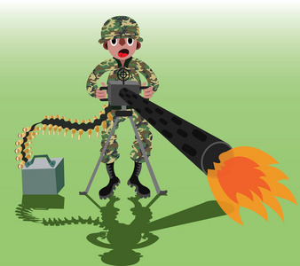 机枪兵图片