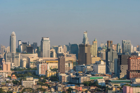 曼谷的城市景观和建设白天, 曼谷是泰国的首都, 是一个受欢迎的旅游胜地