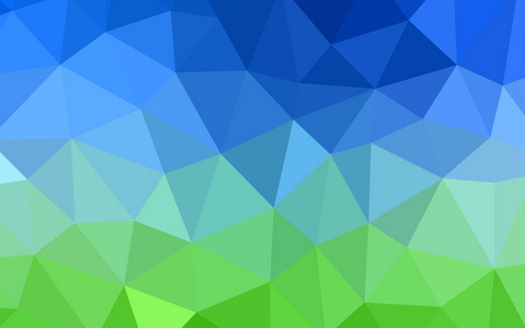 浅蓝色，绿色矢量抽象的多边形图案