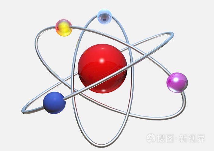 质子分子红色科学白色结构微观电子化学生物学特写概念概念原子