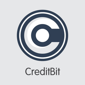 Creditbit 虚拟货币矢量交易符号