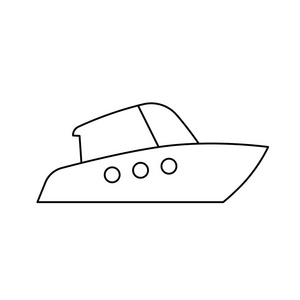 游艇船线图标