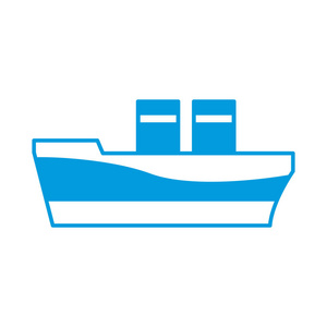 船舶货物物流海运图标图片