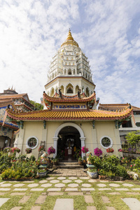 马来西亚槟城寺与宝塔图片