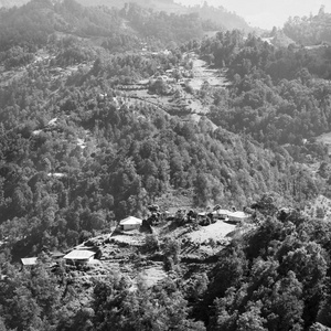 危地马拉山水乡村村黑白相间