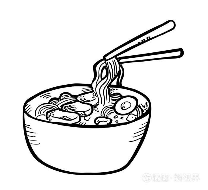 拉面涂鸦
