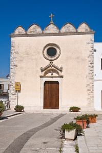 教会的圣 quirico。季节性。普利亚大区。意大利
