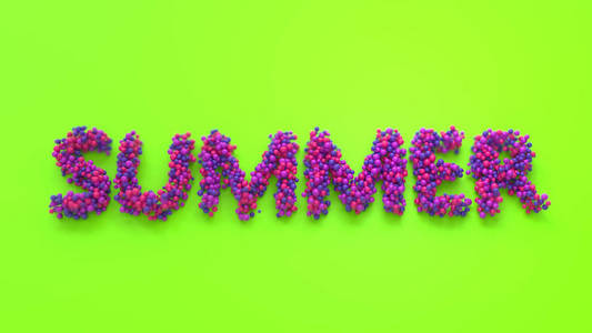 夏季字母的维生素颜色图片