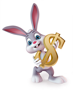复活节兔子与美元