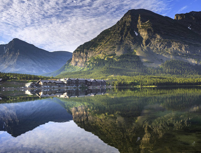 美国蒙大拿 Glacien 国家公园 Swiftcurrent 湖