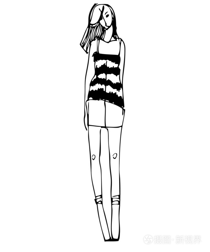 苗条的女孩