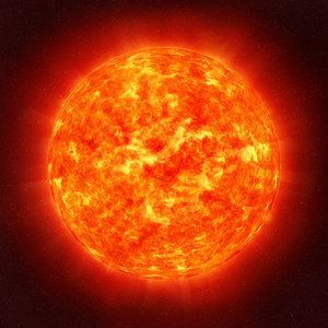 在空间中的太阳用太阳光放大镜头生火太阳全球变暖nasa 提供的这个
