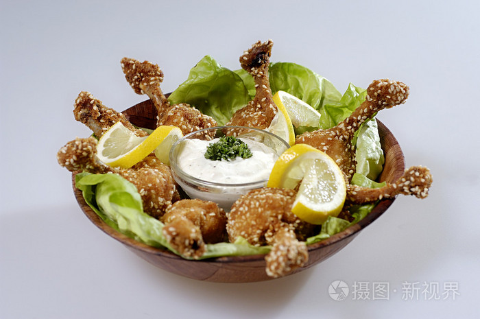 芝麻炸鸡翅