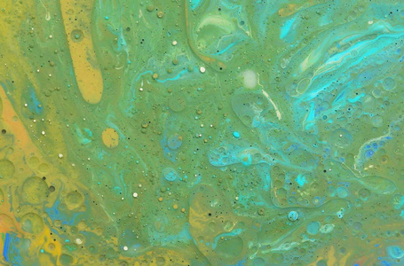 抽象水彩背景的混合丙烯酸颜料和油。亚克力质感大理石