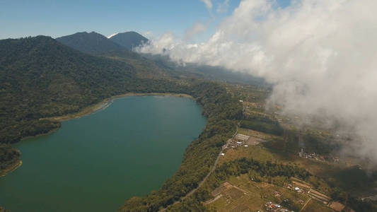 湖在山, 海岛巴厘岛, 印度尼西亚