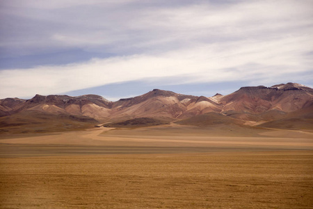 玻利维亚 Avaroa 安第斯动物保护区大理沙漠