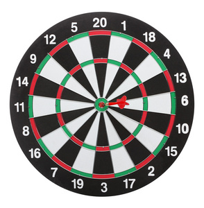 Dartboard bulls eye. Isolated on white background