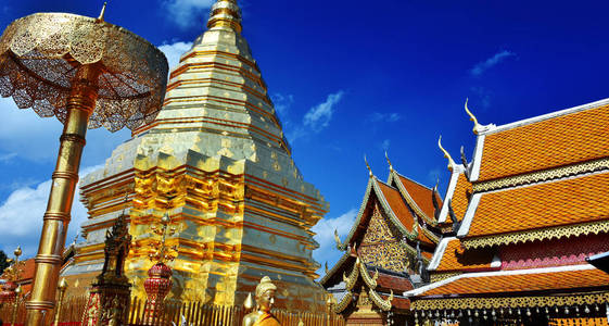 泰国清迈素贴寺图片