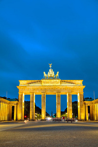 柏林勃兰登堡门的角度视角图片