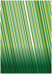 明亮的绿色和白色线矢量背景。带对称线条的彩色抽象矢量背景