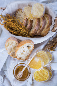 面包, 蜂蜜和蜂窝