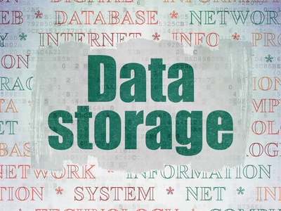数据的概念 数据存储数字数据纸张背景上