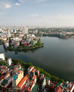 在越南河内的城市景观