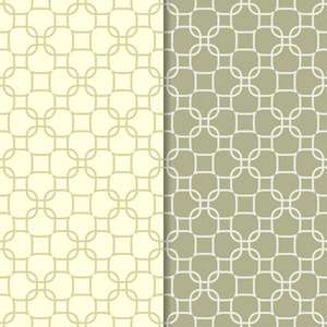 橄榄绿色一套无缝的几何图案的网络, 纺织品和墙纸