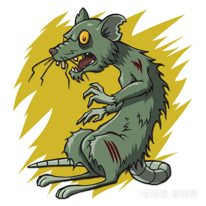 死于亡灵的老鼠僵尸恶化状态