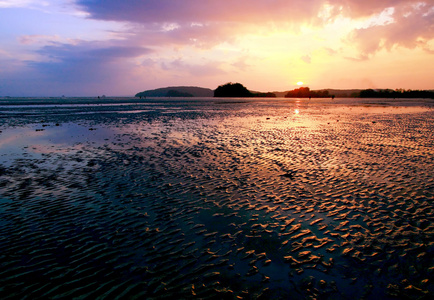 日落海滩泰国