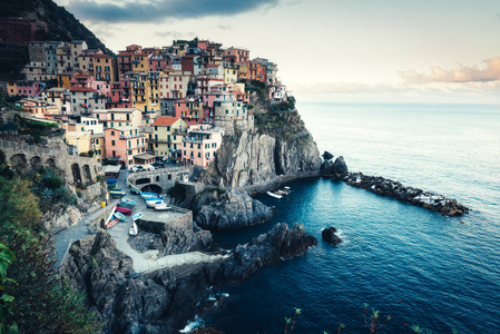 Manarola 城市的梦幻风光