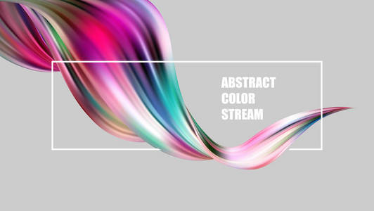 抽象的彩色矢量背景, 彩色流的设计小册子, 网站, 传单的液体波