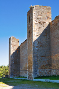 lucera 的城堡。普利亚大区。意大利