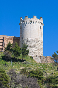 lucera 的城堡。普利亚大区。意大利