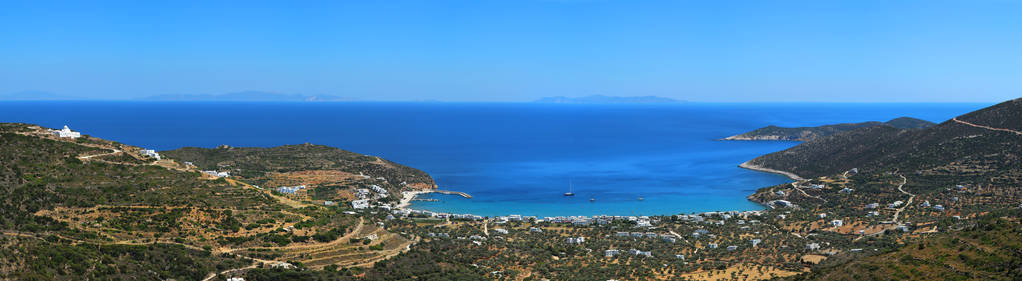 希腊基克拉迪群岛锡夫诺斯岛搜索这些酒店海滩全景