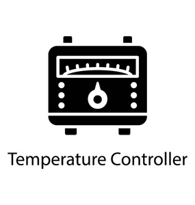 温度控制设备字形矢量图标图形