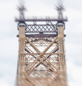 昆斯伯桥梁鸟瞰与城市交通, 纽约城市
